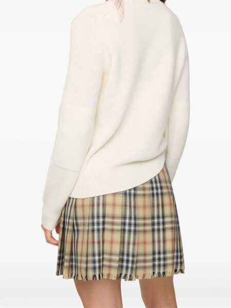 Pulovere casual Burberry Cashmere Jumper CERAMIC WHITE Femei (BM 19662941) 3