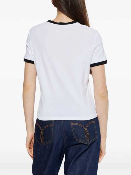 Tricouri Versace Logo T-shirt WHITE/BLACK Femei (BM 19662956) 4