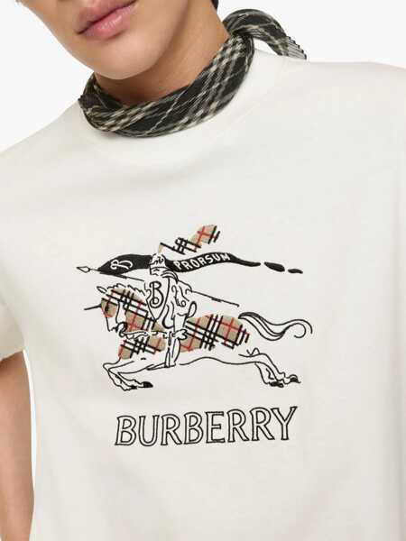 Tricouri Burberry Medium-weight cotton jersey T-shirt CHALK Barbati (BM 19668200) 3