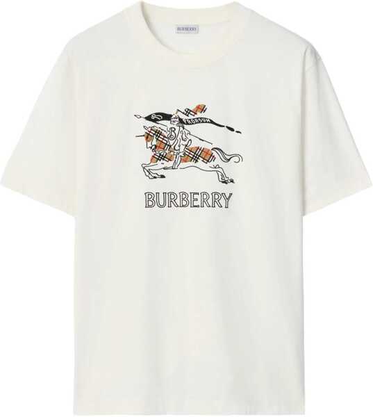Tricouri Burberry Medium-weight cotton jersey T-shirt CHALK Barbati (BM 19668200) 1