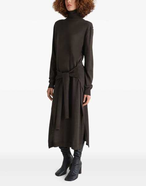 Rochii casual LEMAIRE Trompe Loeil Midi Dress BROWN Femei (BM 19668230) 2