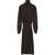 LEMAIRE "Trompe L'oeil" Midi Dress BROWN