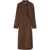 LEMAIRE "Twisted" Midi Dress BROWN