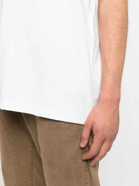 Tricouri Golden Goose Logo Print T-Shirt WHITE Barbati (BM 19668260) 5