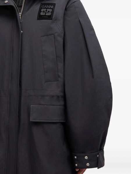 Geci Parka Ganni Parka With Logo CHARCOAL Femei (BM 19668302) 4