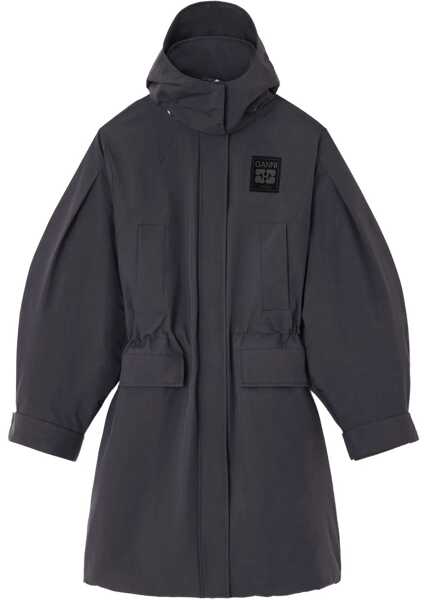 Geci Parka Ganni Parka With Logo CHARCOAL Femei (BM 19668302) 1