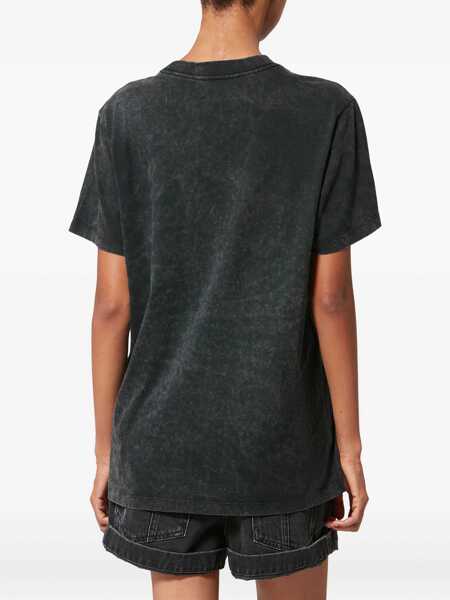 Tricouri ISABEL MARANT ETOILE Zoeline T-Shirt BLACK Femei (BM 19668317) 4