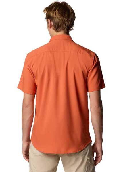 Tricouri Columbia Utilizer II Solid Short Sleeve Shirt Orange Barbati (BM 19668509) 3