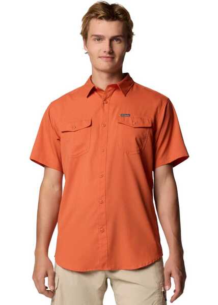 Tricouri Columbia Utilizer II Solid Short Sleeve Shirt Orange Barbati (BM 19668509) 1