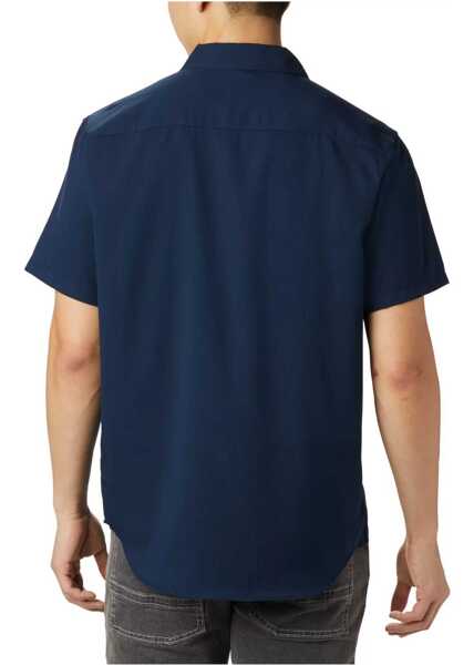 Tricouri Columbia Utilizer II Solid Short Sleeve Shirt Navy Barbati (BM 19668512) 3