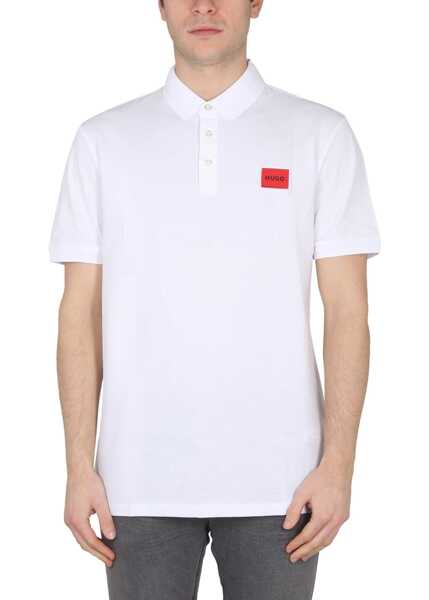 Tricouri Polo Hugo Boss Polo With Logo Patch WHITE Barbati (BM 19670423) 2