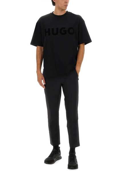 Tricouri Hugo Boss T-Shirt Oversize Con Logo BLACK Barbati (BM 19670438) 3