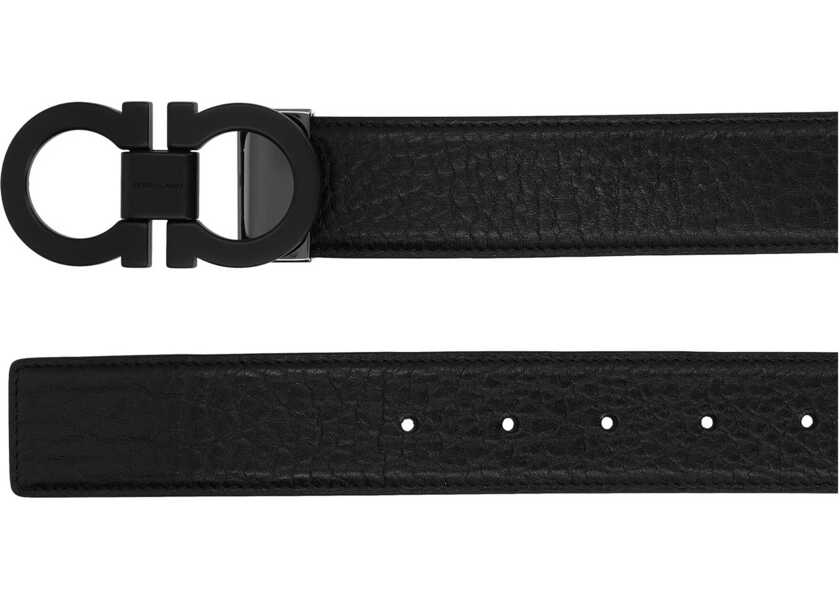 Curele Ferragamo Reversible Hooks Belt BLACK Barbati (BM 19676147) 2