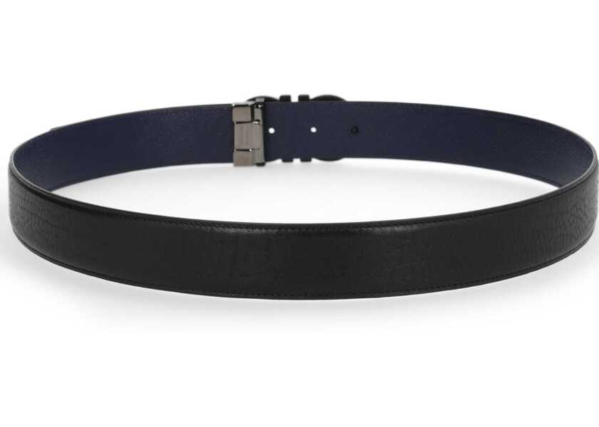 Curele Ferragamo Reversible Hooks Belt BLACK Barbati (BM 19676147) 3