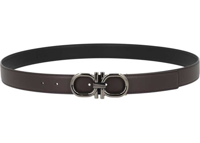 Curele Ferragamo Belt Hooks DARK BROWN Barbati (BM 19676150) 1