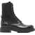 Fendi FF leather Biker Boots NERO+BLACK ANTRACITE