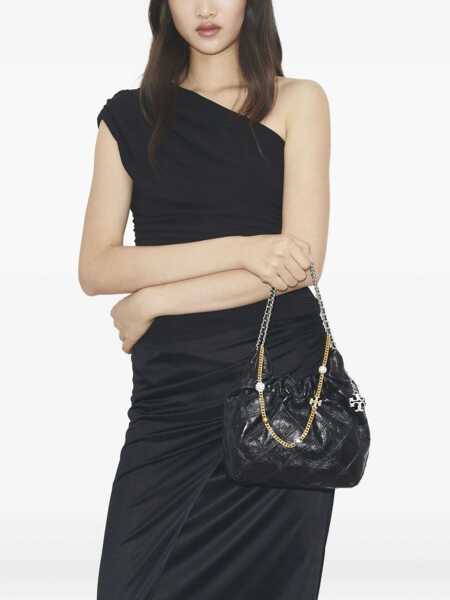 Genti tip postas Tory Burch Fleming Mini Bag With Drawstring BLACK Femei (BM 19676192) 2