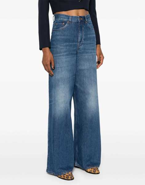 Blugi Chloe Wide-Leg Denim Jeans BLUE Femei (BM 19676198) 3