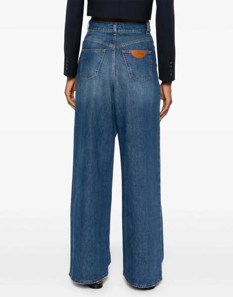 Blugi Chloe Wide-Leg Denim Jeans BLUE Femei (BM 19676198) 4