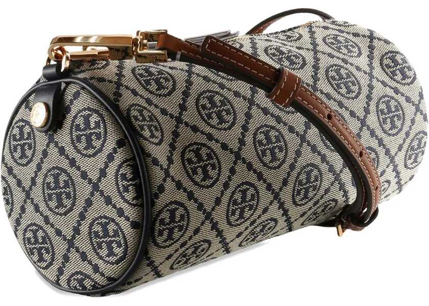 Genti tip postas Tory Burch T Monogram Cylinder Bag BLUE Femei (BM 19676231) 3