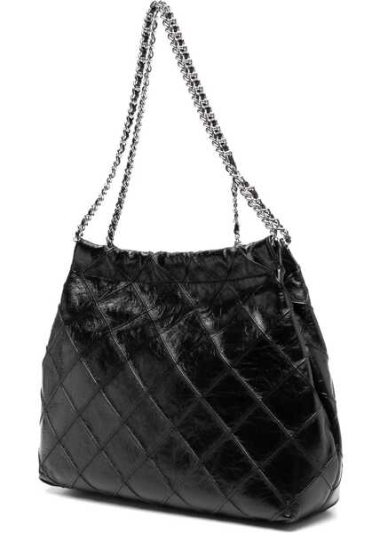 Genti de umar Tory Burch Fleming Hobo Bag With Aged Effect BLACK Femei (BM 19676234) 3