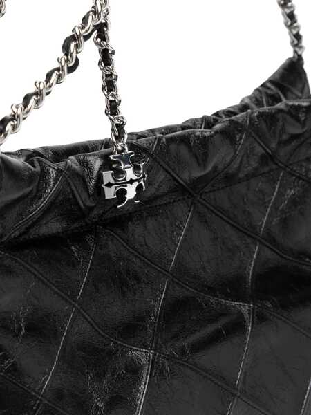 Genti de umar Tory Burch Fleming Hobo Bag With Aged Effect BLACK Femei (BM 19676234) 4