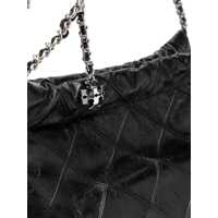 Genti de umar Tory Burch Dama - Genti de umar Tory Burch Fleming Hobo Bag With Aged Effect BLACK Femei (BM 19676234) - B-mall.ro