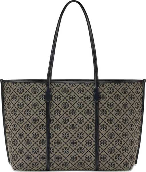Genti de mana Tory Burch Perry T Monogram Shopping Bag BLUE Femei (BM 19676240) 2