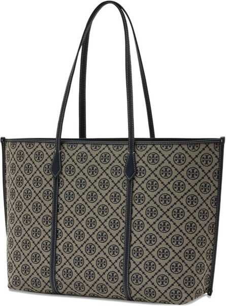 Genti de mana Tory Burch Perry T Monogram Shopping Bag BLUE Femei (BM 19676240) 4