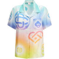 Camasi casual Halftone logo short-sleeve Shirt Femei