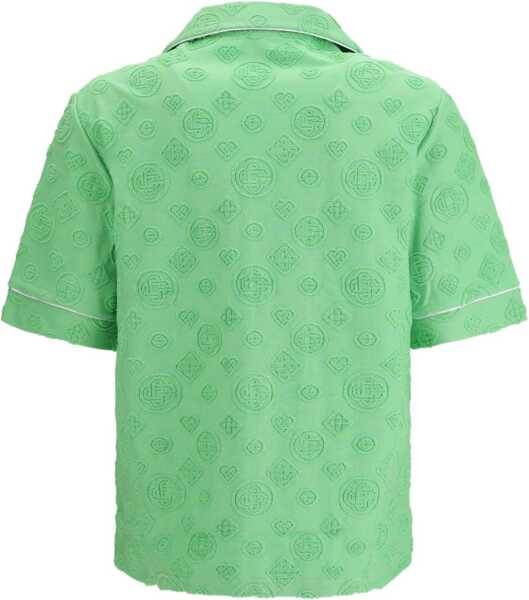 Camasi casual Casablanca Diamond monogram print short-sleeve Shirt GREEN Barbati (BM 19676264) 2