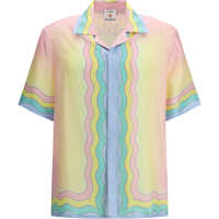 Tricouri Polo All-over monogram jacquard pattern polo Shirt Barbati