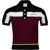 Casablanca Striped short-sleeve polo Shirt BURGUNDY