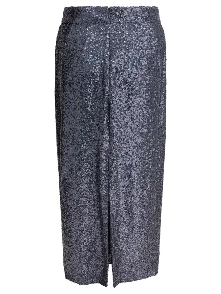Fuste casual Semper Sequined midi skirt Grey Femei (BM 19676301) 2