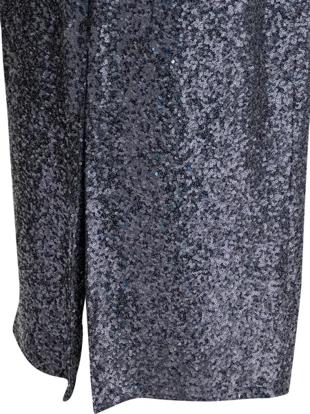 Fuste casual Semper Sequined midi skirt Grey Femei (BM 19676301) 4