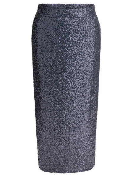 Fuste casual Semper Sequined midi skirt Grey Femei (BM 19676301) 1