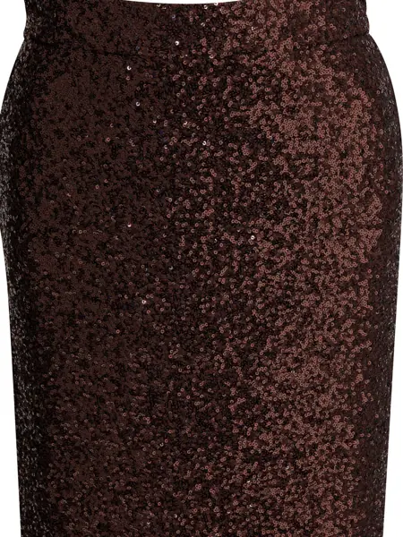 Fuste casual Semper Sequined midi skirt Brown Femei (BM 19676304) 3