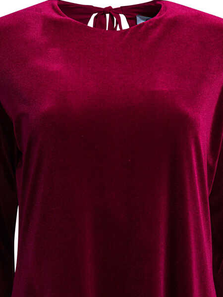 Rochii elegante Semper Short velvet dress Bordeaux Femei (BM 19676310) 3