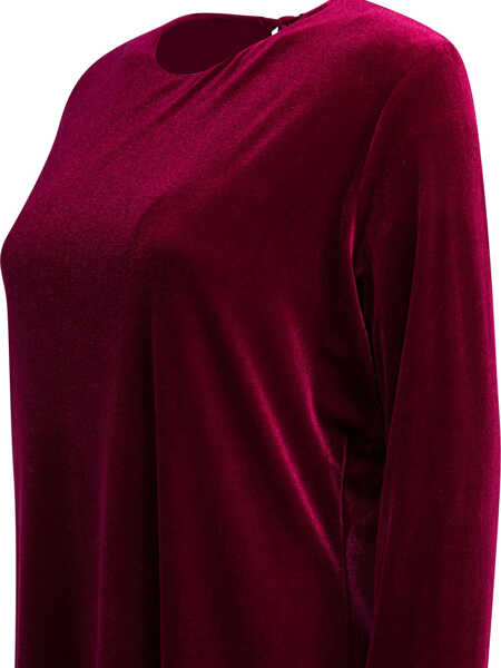 Rochii elegante Semper Short velvet dress Bordeaux Femei (BM 19676310) 4