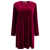 Semper Short velvet dress Bordeaux