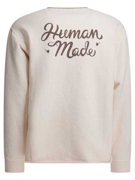 Hanorace HUMAN MADE Henley Sweatshirt White Barbati (BM 19676364) 2