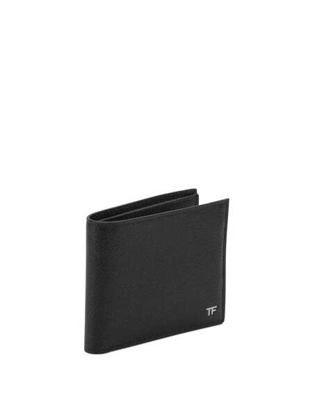 Portofele Tom Ford Small grain leather bifold wallet Black Barbati (BM 19676397) 2