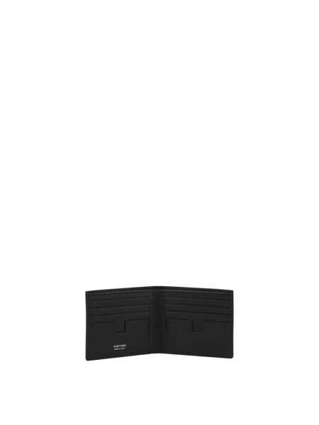 Portofele Tom Ford Small grain leather bifold wallet Black Barbati (BM 19676397) 5