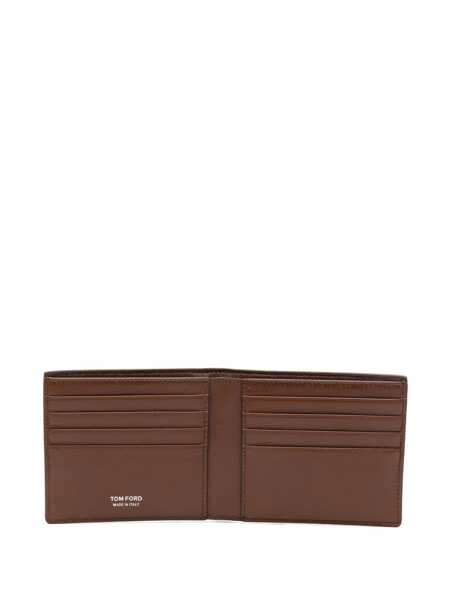Portofele Tom Ford Crocodile print leather wallet Brown Barbati (BM 19676400) 3