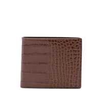 Portofele Crocodile print leather wallet Barbati