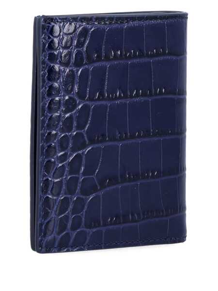 Portofele Tom Ford Exotic Line folding card holder Blue Barbati (BM 19676403) 3