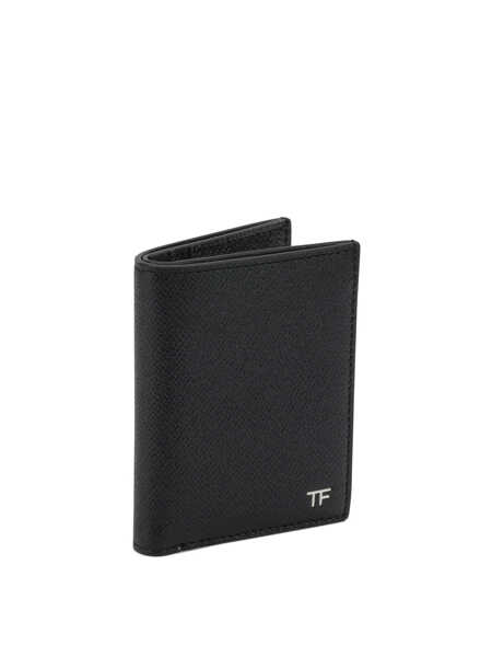 Portofele Tom Ford Small grain leather folding card holder Black Barbati (BM 19676409) 2