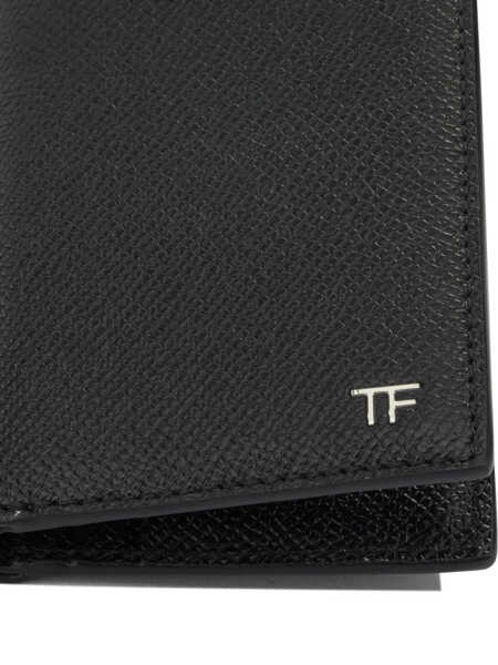 Portofele Tom Ford Small grain leather folding card holder Black Barbati (BM 19676409) 4
