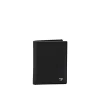 Portofele Small grain leather folding card holder Barbati