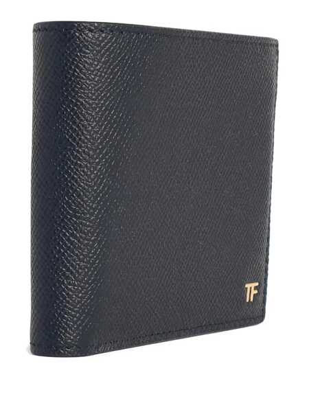 Portofele Tom Ford Small grain leather bifold wallet Black Barbati (BM 19676415) 3